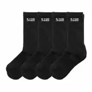 Ponožky 5.11 Duty Ready Basic Crew Socks, černé, 4 páry