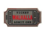 Nášivka JTG - Ticket to Walhalla, šedá