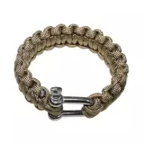 Náramek Paracord MFH 2,3 cm s přezkou, coyote, vel. M