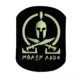 Nášivka Patchzone Molon Labe Spartan, černá GID