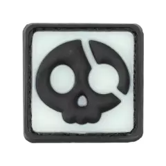 JTG Nášivka gumová JTG Halloween Pirate Rubber Patch, Glow Back