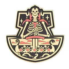 JTG Nášivka gumová JTG Ghost Ship Skull Rubber Patch, Desert