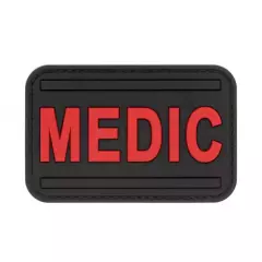 JTG Nášivka gumová JTG Medic Rubber Patch, Blackmedic