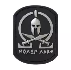 Nášivka Patchzone Molon Labe Spartan, černá