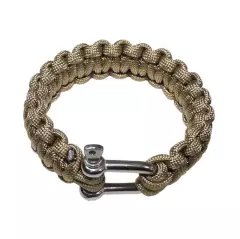 Náramek MFH Paracord 2,3 cm s přezkou, coyote, vel. S