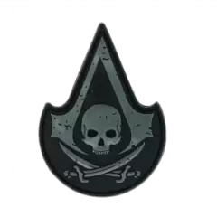 Nášivka gumová JTG Assassin Skull Rubber Patch, SWAT