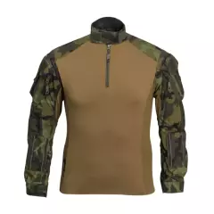 Bojová košile 4M OMEGA Tactical UBACS T-shirt, maskovací potisk AČR lesní