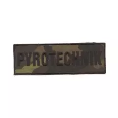 Nášivka PYROTECHNIK malá camo 12x4cm, suchý zip